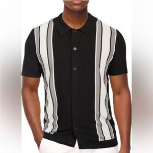 NWT Paul Jones Striped Button Down Shirt Size: XL